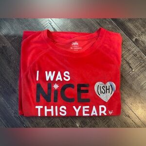 Justice Kids Red Holiday Shirt